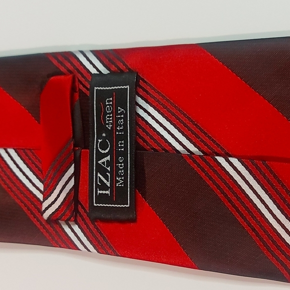 Isac 100% silk hand made tie - Picture 2 of 5